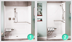 roll in shower options from cozy tubs